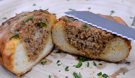 Hackfleisch-Brötchen aus dem Airfryer