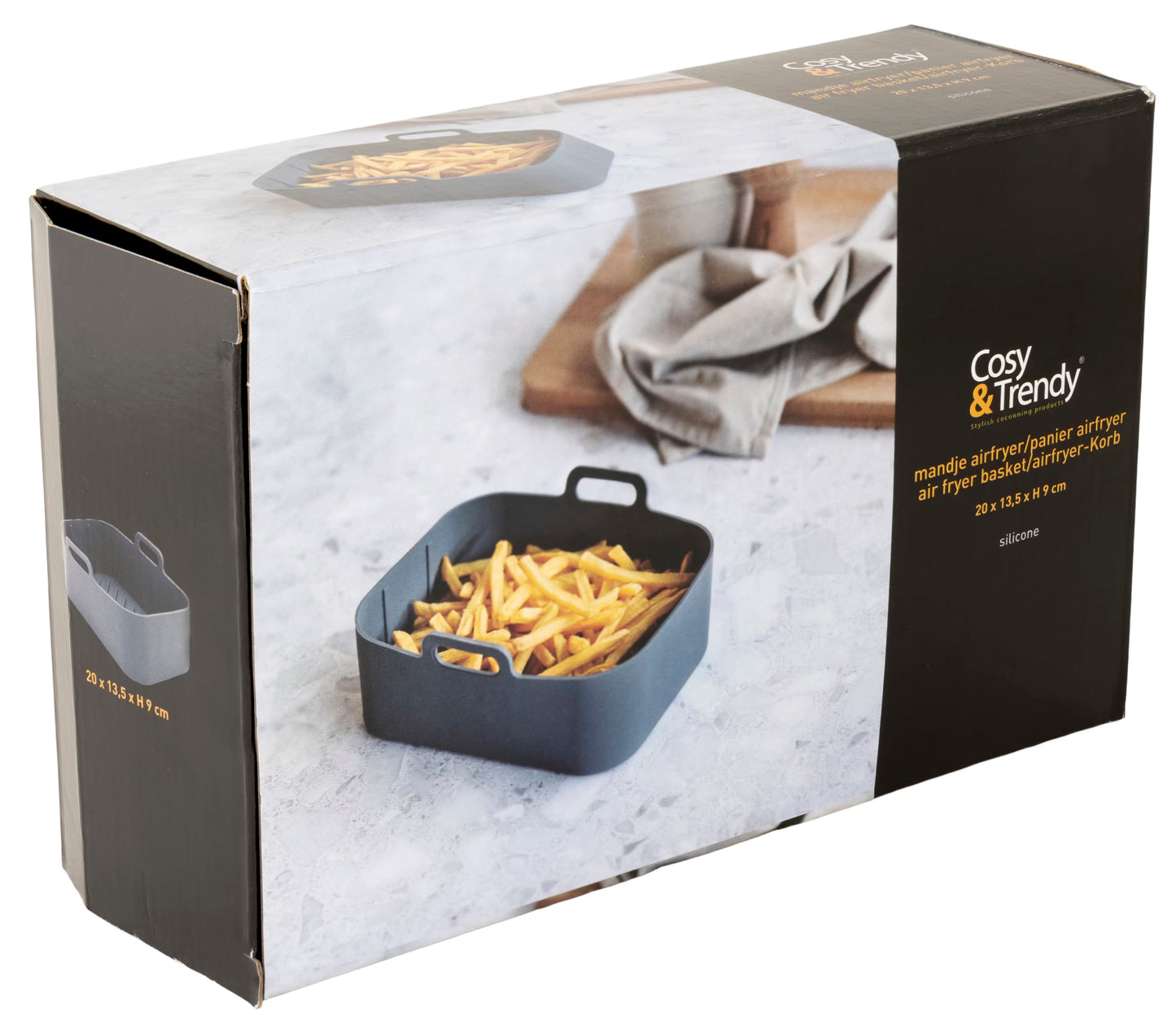 Cosy & Trendy Silikon-Airfryer-Korb 20 × 13,5 × 9 cm