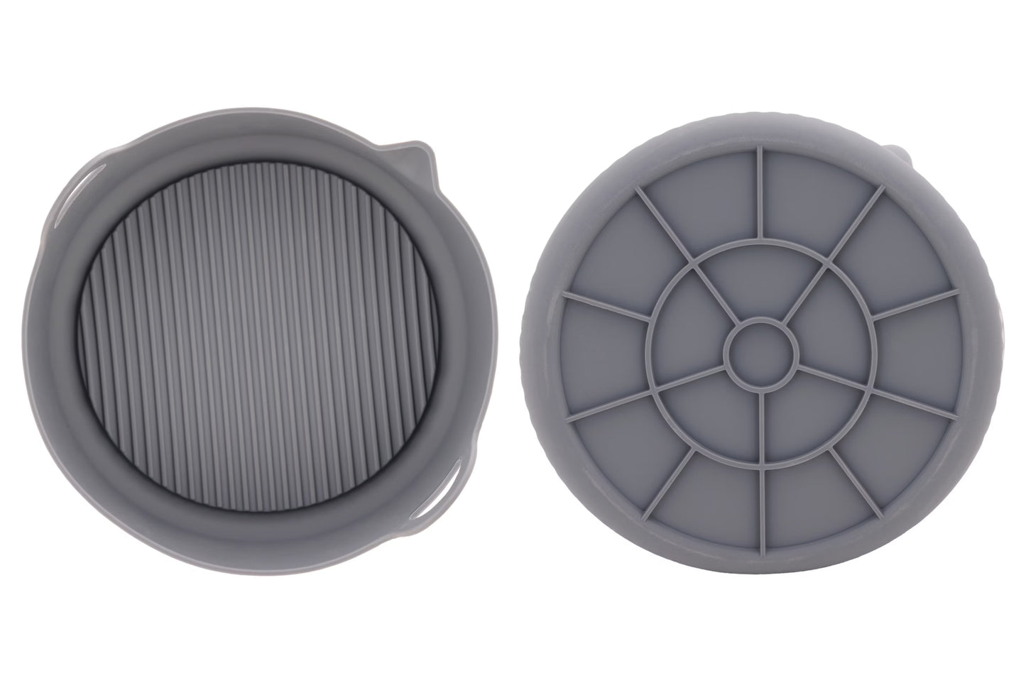 Cosy & Trendy Airfryer-Korb aus Silikon Dunkelgrau – Ø19 × H7,8 cm