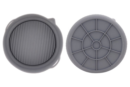 Cosy & Trendy Airfryer-Korb aus Silikon Dunkelgrau – Ø19 × H7,8 cm