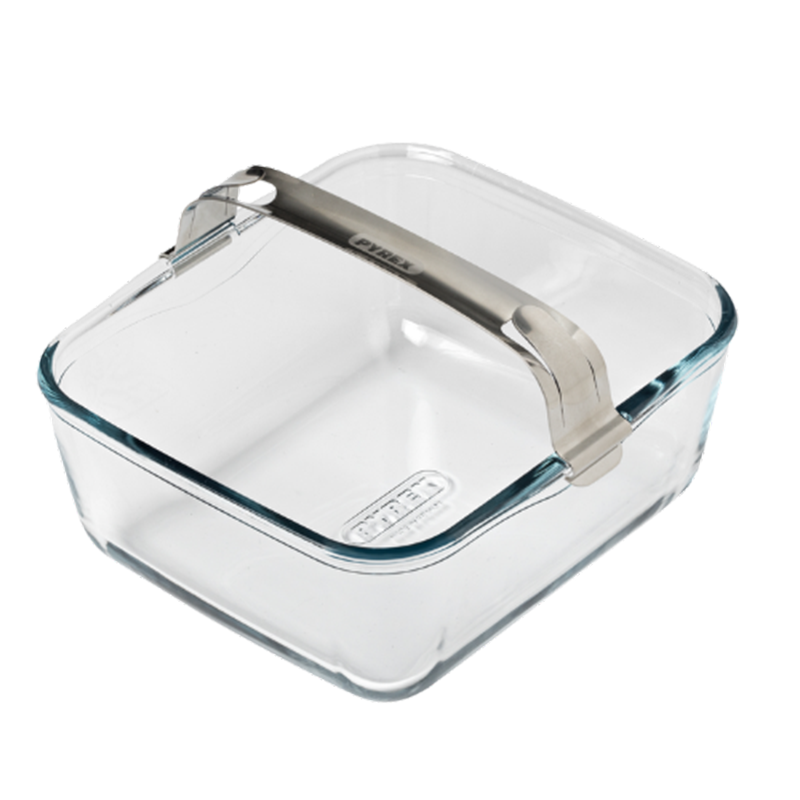 Pyrex Glasform mit abnehmbarem Griff, groß | 20 x 18 x 8 cm