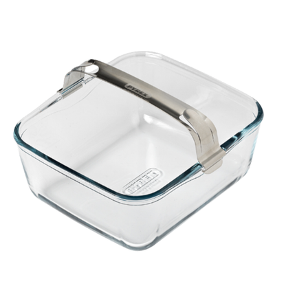 Pyrex Glasform mit abnehmbarem Griff, groß | 20 x 18 x 8 cm