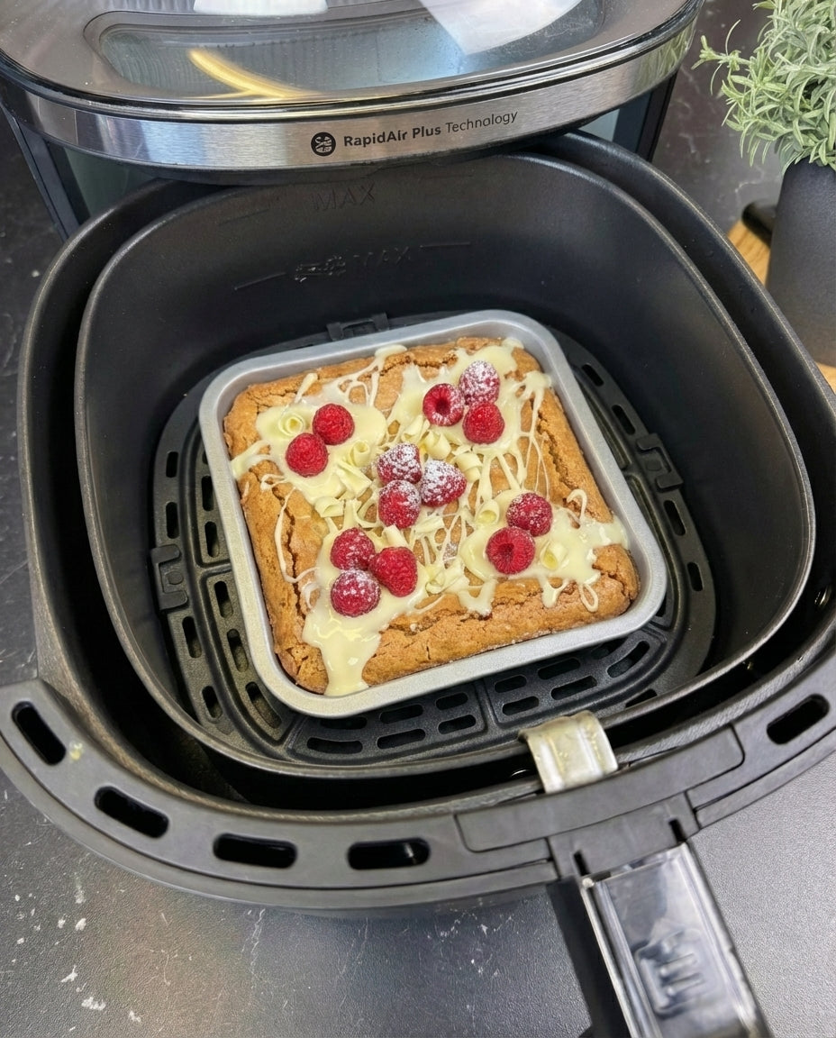 WHAM Quadratische Airfryer-Backform 17 cm Außenmaß | 15 cm Innenmaß