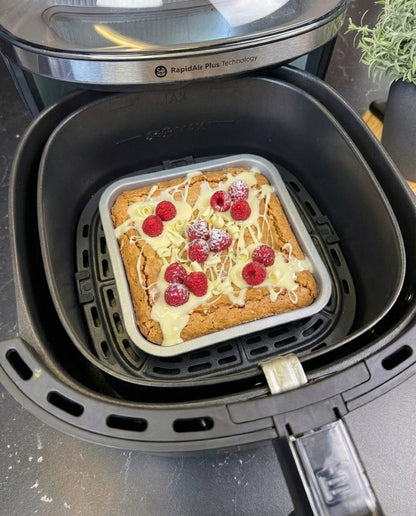 WHAM Quadratische Airfryer-Backform 17 cm Außenmaß | 15 cm Innenmaß