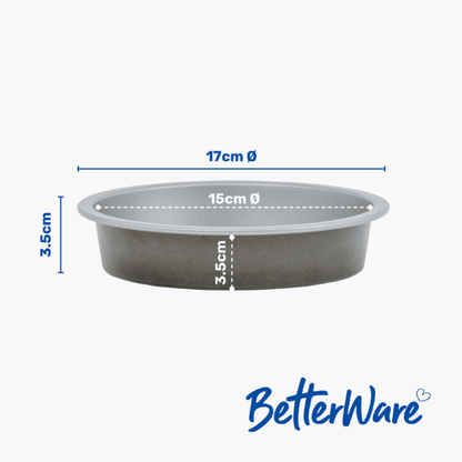 WHAM Tiefe Airfryer-Backform 17 cm Außenmaß | 15 cm Innenmaß