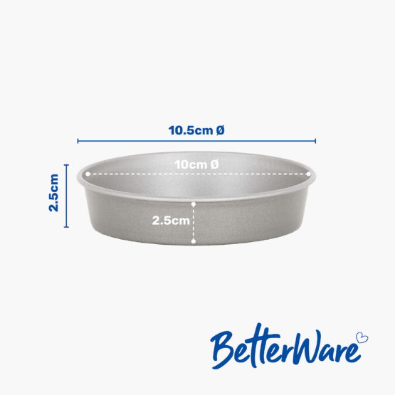 WHAM Mini-Backformen | Set mit 4 Stück | 10,5 cm Außenmaß