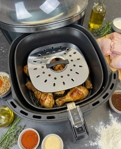 Edelstahl-Spritzschutz für Airfryer XL & XXL