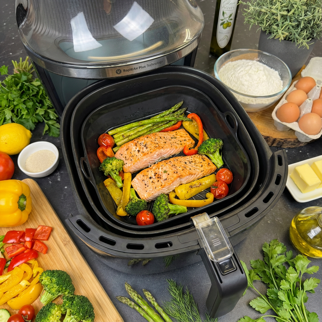 Patisse Silikon-Airfryer-Korb XL & XXL 21 cm