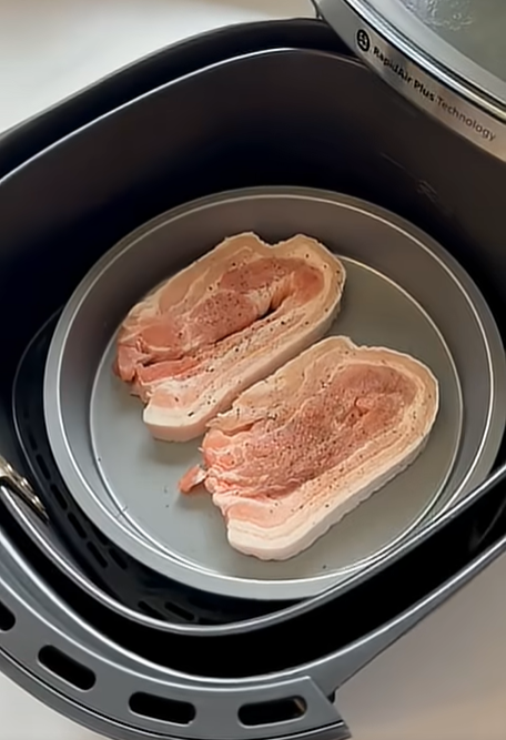Airfryer-Vorteilsset: rundes Backblech + eckige Backform